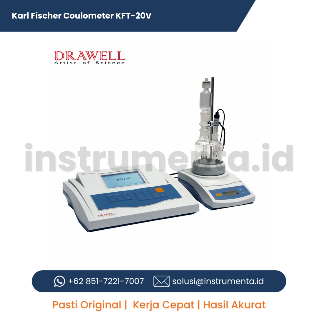 Pusat Penjualan Karl Fischer Coulometer KFT-20V | Alat Analisis Kadar Air Koulometri Akurasi Tinggi
